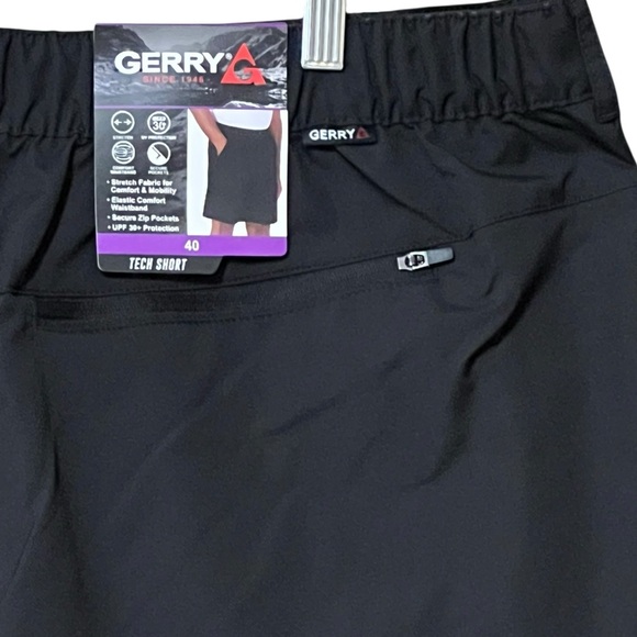 Gerry Tech Short 40 Black Stretch UV Protection Multi-Pocketed Outdoors NWT - Picture 8 of 12